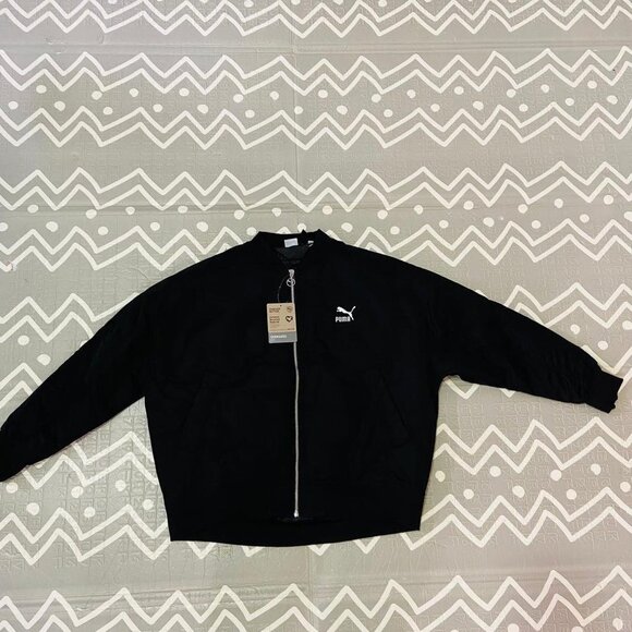 Vintage retro puma bomber varsity black jacket - Picture 8 of 13